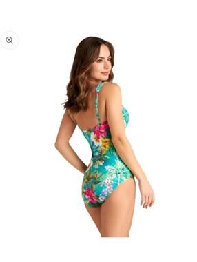 NWT Jantzen One Piece Swimsuit Tropical Size 18w